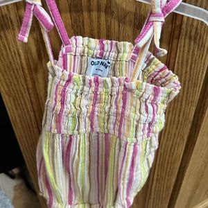 Old Navy spaghetti strap onesie romper